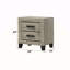 Table de chevet finition gris clair