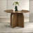 Delmon Dark Walnut Round Dining Table