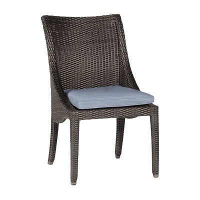 Athena Patio Dining Side Chair with Cushion