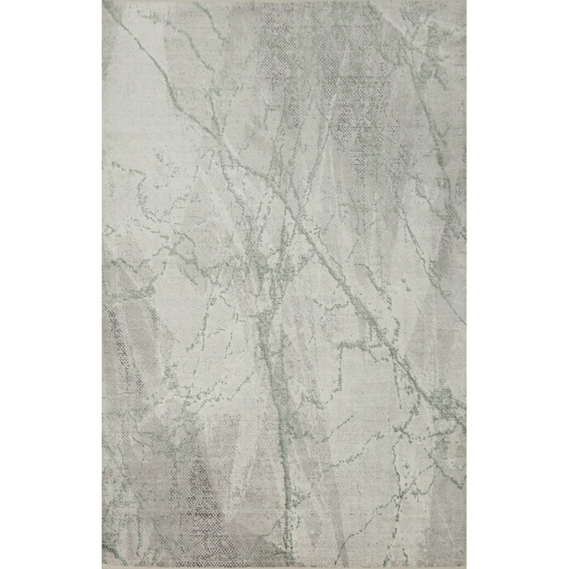 Tapis luxueux à motif de marbre pour intérieur contemporain 5 x 7