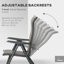 Ramey Folding Patio Dining Dining Chair,Armchair with Cushion