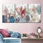 "Flower Pastel Flowers", ensemble de 3 reproductions sur toile 3 pièces-93058480