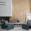 Carreau de mur cannelé en bois de porcelaine grand format 24 x 48 Bois Bois (15,55 pieds carrés / caisse) - paquet de 2-116656862