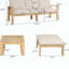 Ensemble de canapé modulaire d'extérieur 3 pièces