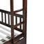 Lit superposé simple en bois d'hévéa simple avec 2 tiroirs, convertible en 2 lits simples, lit superposé simple avec échelle et garde-corps de sécurité-369181102-369181103