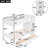 Twin Over Twin Bunk Bed With 2 Drawers And Multi-Layer Cabinet-2012803241-2012803240