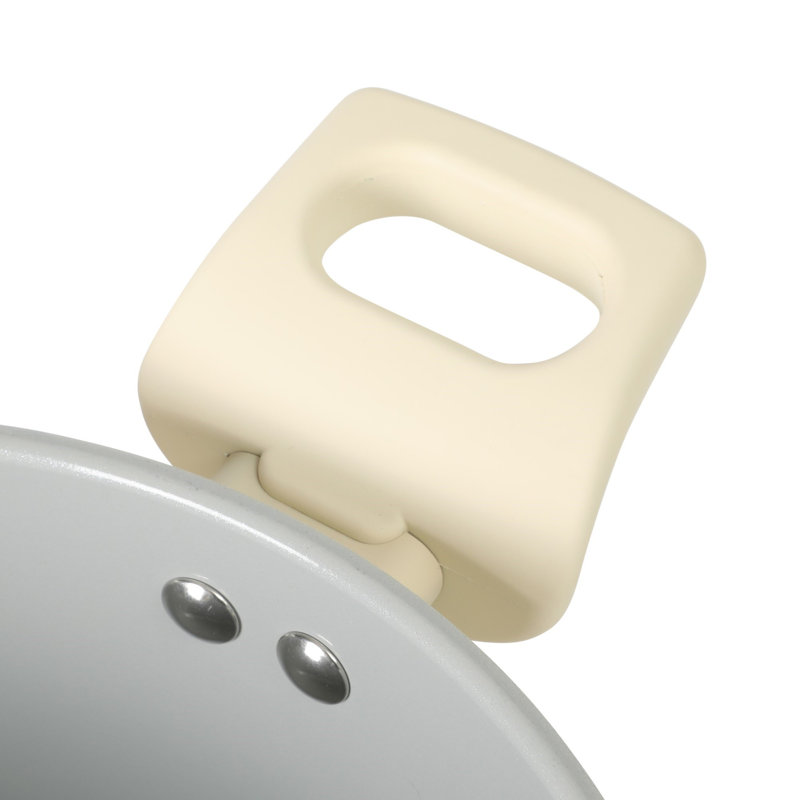 Batterie de cuisine en aluminium antiadhésif sans PFA de qualité supérieure 10 pièces Gibson Home Barnsdall, Crème, crème