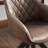 Hayek Faux Leather Swivel Armchair-387612662-387612661