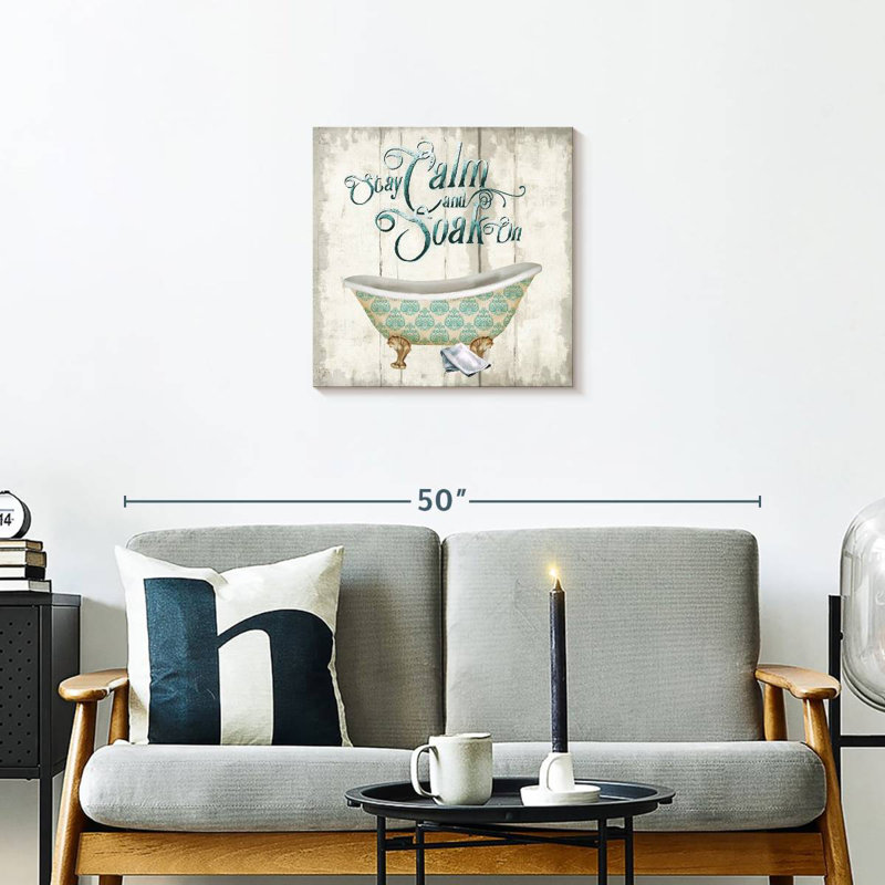Kerrick Stay Calm Bath, 20" H x 20" W