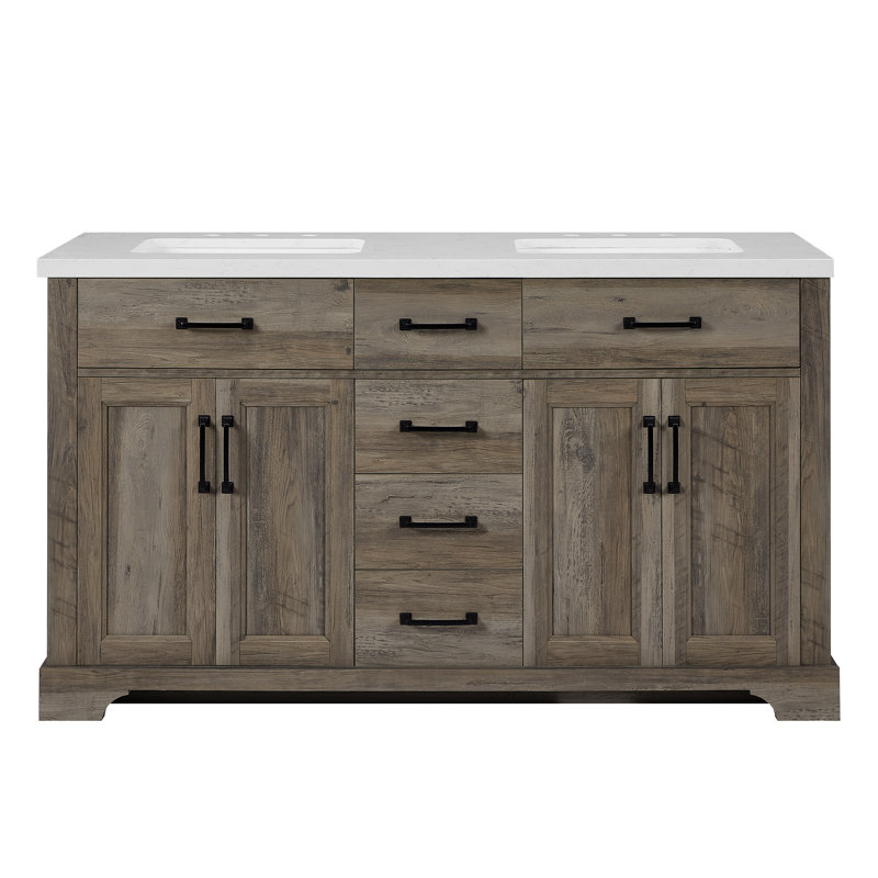 Ensemble de meuble-lavabo double 60 po Burgoon