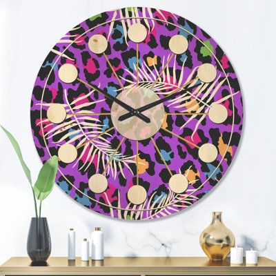 Horloge murale Leopard
