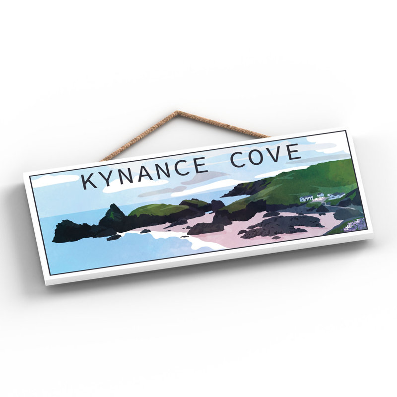 Kynance Cove D - No Frame Panoramic Print on Wood