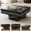 Table basse à motif de diamants broyés