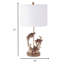 Ensemble de 2 lampes de table Brown Turtle Reef