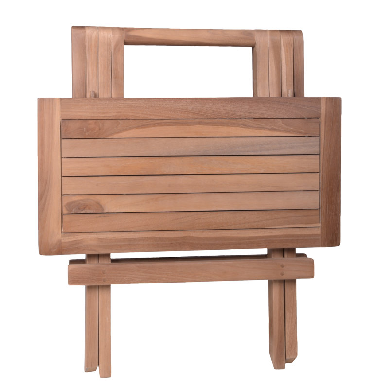 Mollie Square Teak Folding Outdoor Side Table , 50cm cm W 50cm cm D