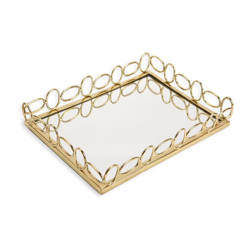 Plateau de coiffeuse oblong