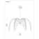 Grecian 6-Light Chandelier in Champagne Mist with Coconut Shell by Breegan Jane