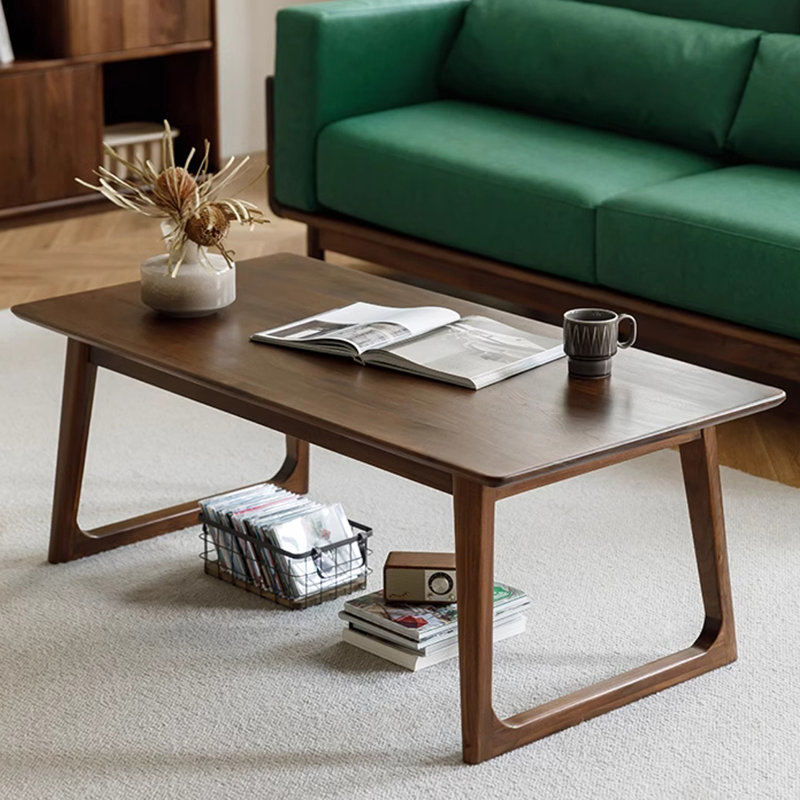 Table de bout rectangulaire en noyer noir