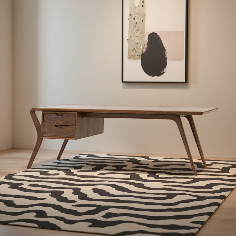 Nouveau bureau de style chinois, H 29,53 po x l 70,87 po x P 27,56 po