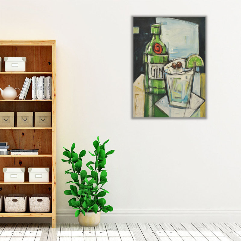 «Gin And Tonic», reproduction d'art sur toile, H 48 po x l 36 po