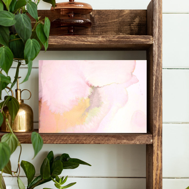 «Pink Clouds Abstract Dreamy Ethereal Nature Landscape», art mural, H 12 po x l 18 po