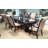 Rectangular Double Pedestal Table with Extension Leaf