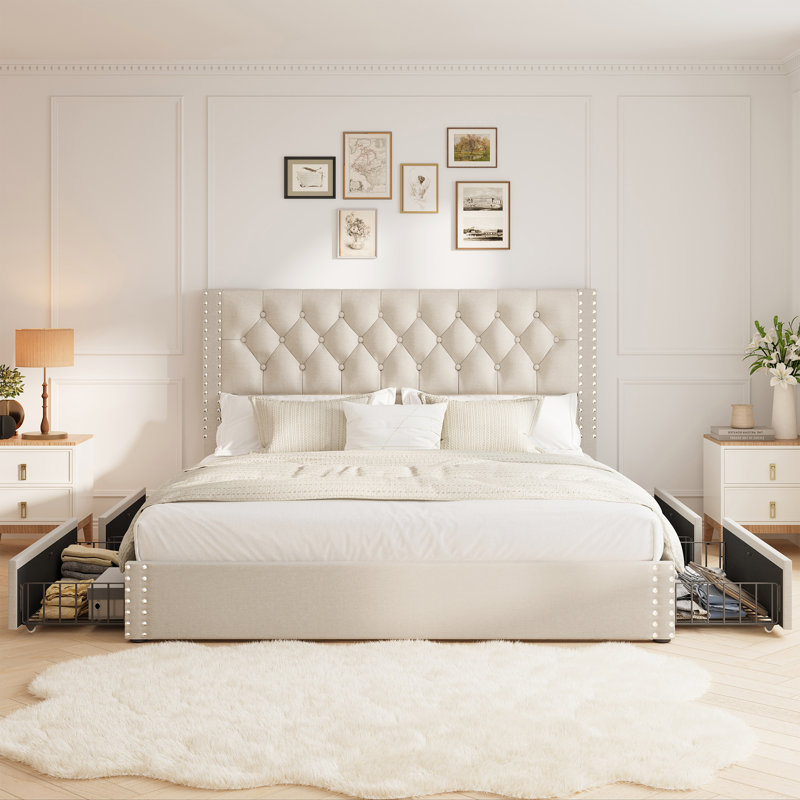 Kevyon Upholstered Platform Storage Bed