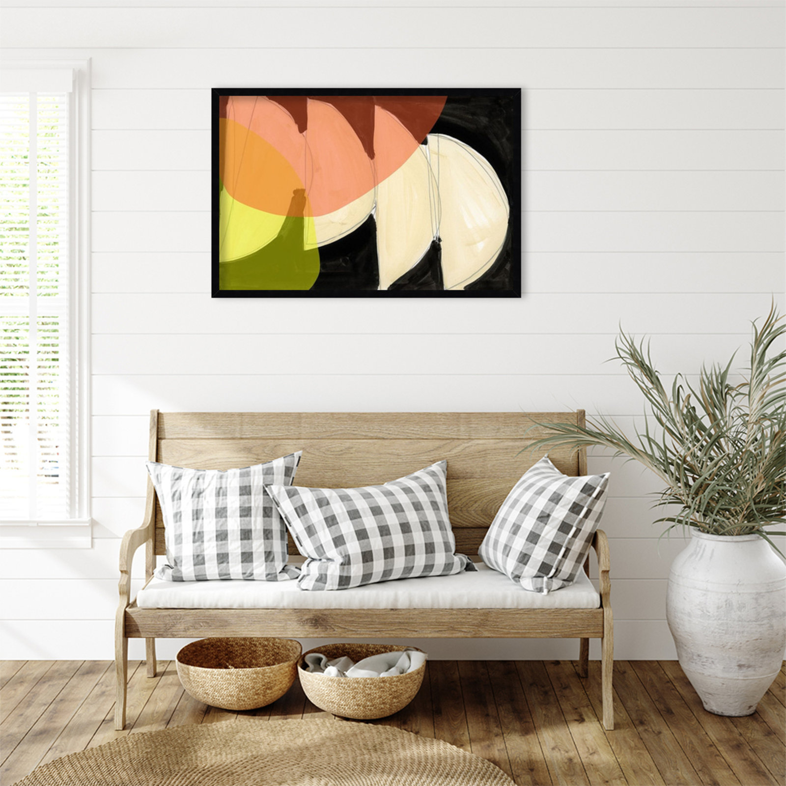 Gilpin "Four Semi Moons I" Print, Black, 23" H x 33" W
