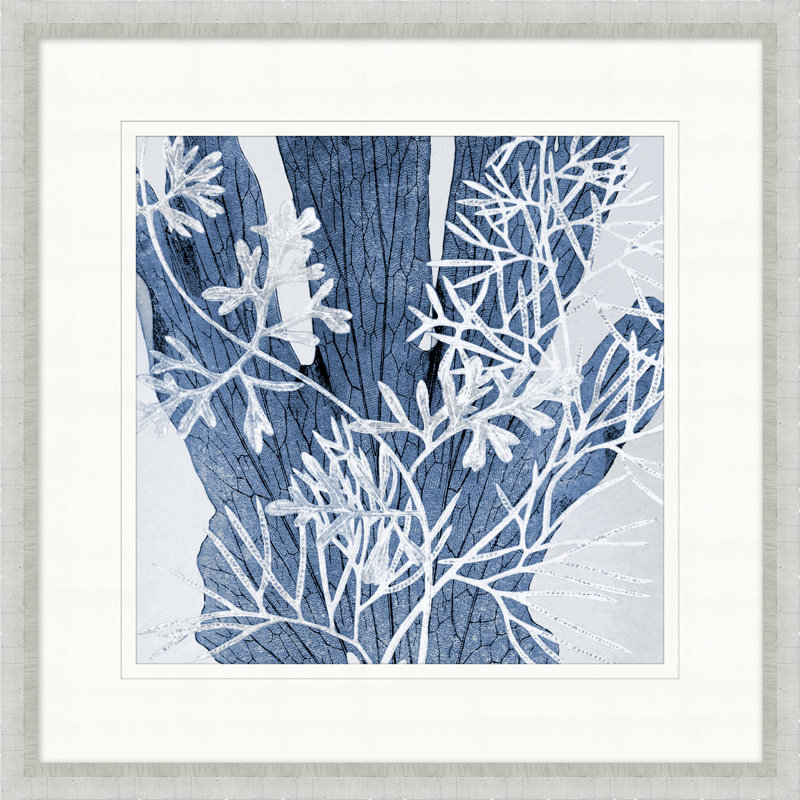 Layered Indigo Foliage 9 Print