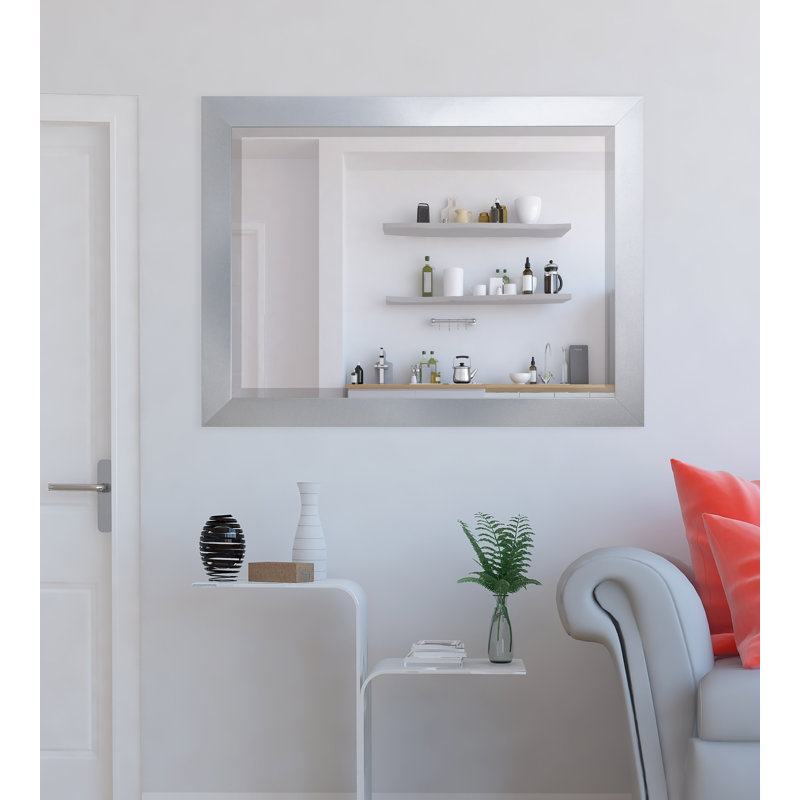 Tari Engineered Wood Flat Wall Mirror, 38" x 32"
