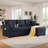 81'5" Convertible Sleeper Sectional Sofa With Pull-Out Bed with USB and Side Pockets-467596959