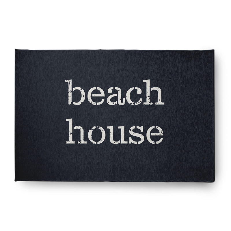 Tapis bleu requin à tissage plat Oppel, Rectangle 4 pi x 6 pi