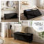 Banc repose-pieds en velours avec rangement amovible Nestl-132127321-132127322