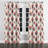 French Country Room Darkening Curtains - Red Garden Ikat Grommet Curtain - 1 Panel-352772713-352772718