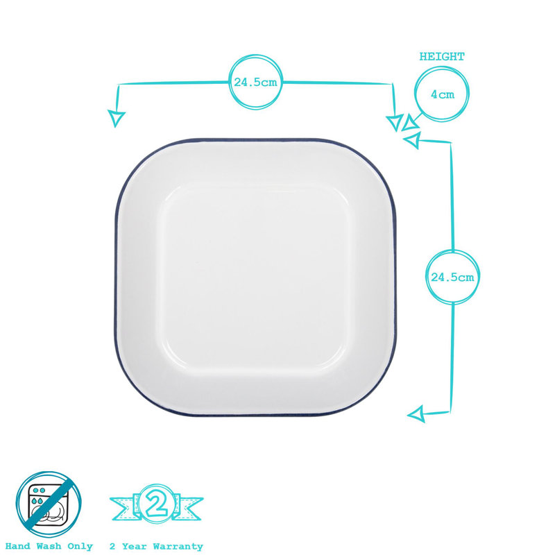 Argon Tableware Non-Stick Steel 2 Piece Baking Tray Set, Blue