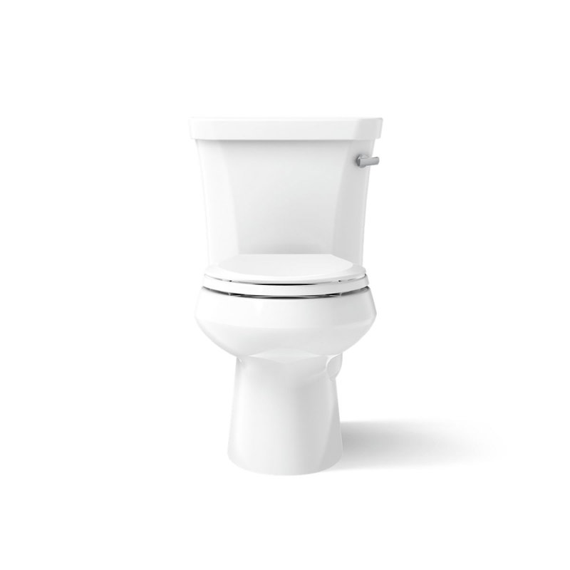 Wellworth® 1.6 GPF Elongated Two-Piece Toilet (Seat Not Included), Right-Hand, White