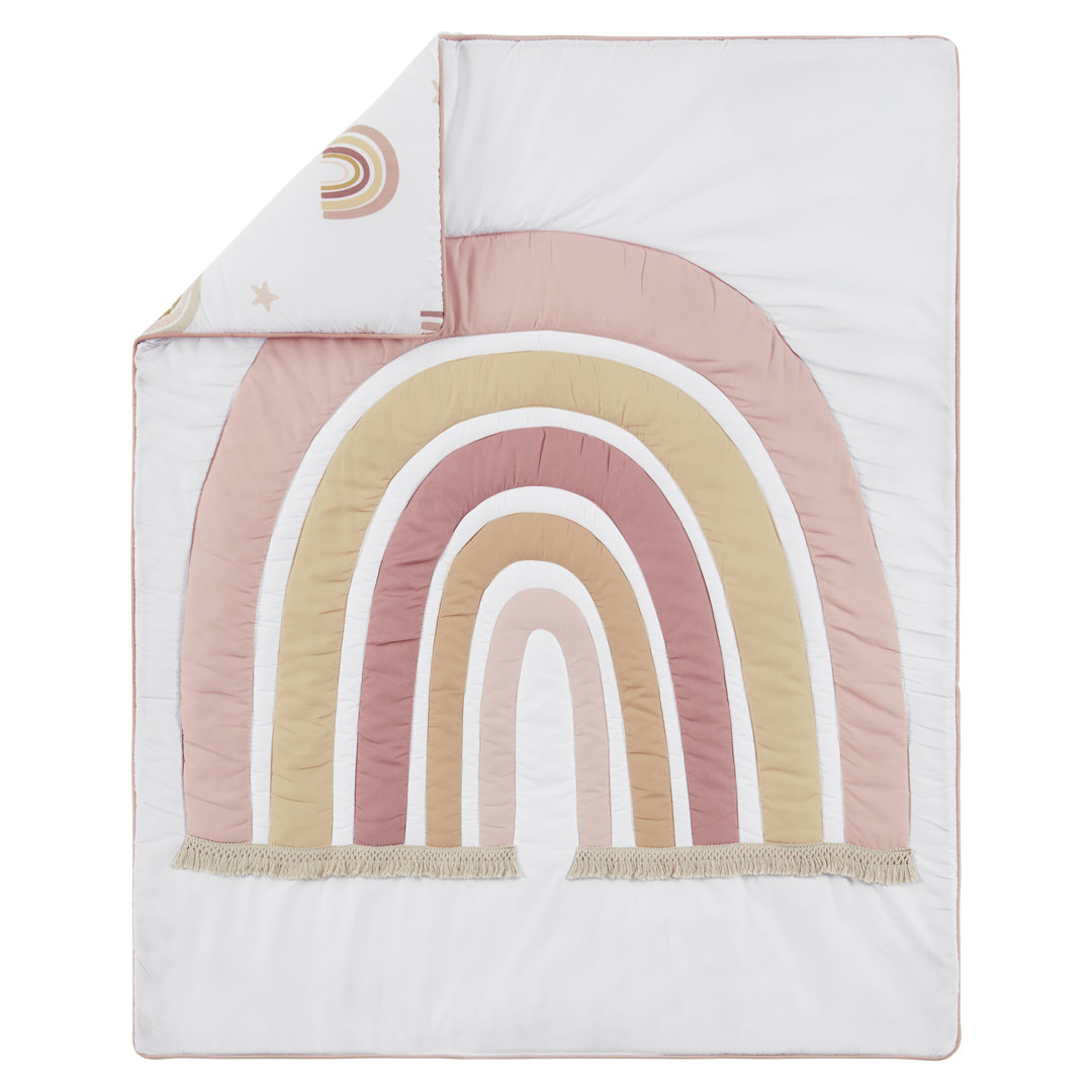 Boho Rainbow 3 Piece Mini Crib Bedding Set by Sweet Jojo Designs (Set of 3) Sweet Jojo Designs