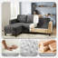 Canapé rembourré de 78 po avec repose-pieds avec rangement-1701582755