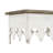 Deitra Rustic Farmhouse Metal Console Table with Solid Wood Top-360778798