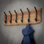 Ebeling Solid Wood Wall 6 - Hook Wall Mounted Coat Rack