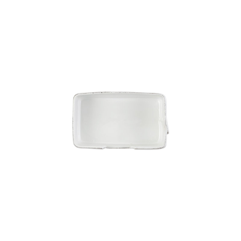 Lastra White Napkin Holder, 3.25" H x 8.25" W x 5.25" D