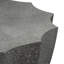 Table basse d'extérieur en ciment de 35,38 po - pour le patio. Gris, solide et facile à nettoyer, facile à entretenir, facile à gérer, capacité de charge de 220 lb en ciment moderne, construction simple, soutien, soutien