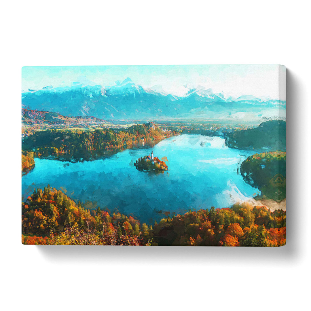 Lake Bled in Slovenia - Wrapped Canvas