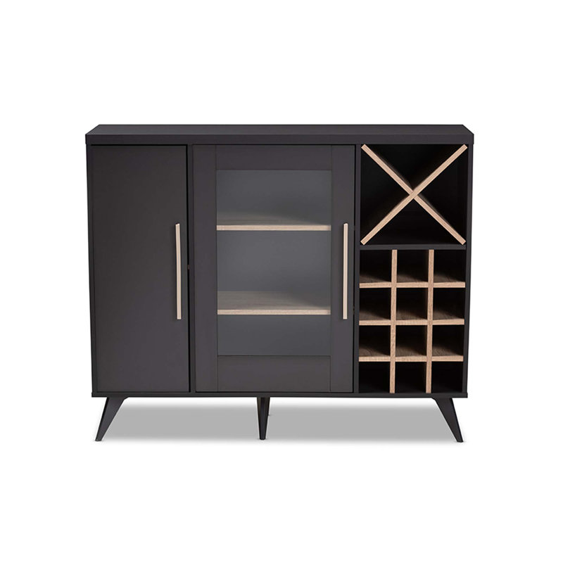 Armoire à vin Dublin, Gris foncé