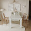 Table de salle à manger extensible moderne avec rangement-1085579080