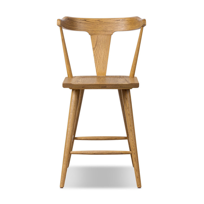 Ripley Stool - Bar, Counter Stool (24" Seat Height), Sandy Oak
