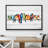" Watercolor Row Of Birds On A Wire Canvas Print Colorful And Whimsical Bird "-98179664-98179662