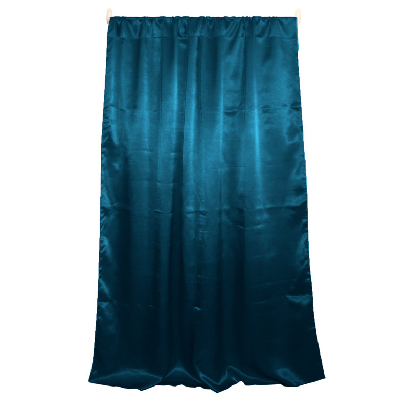 Dafni Semi Sheer Curtain Single Panel, 58" W x 72" L, Teal