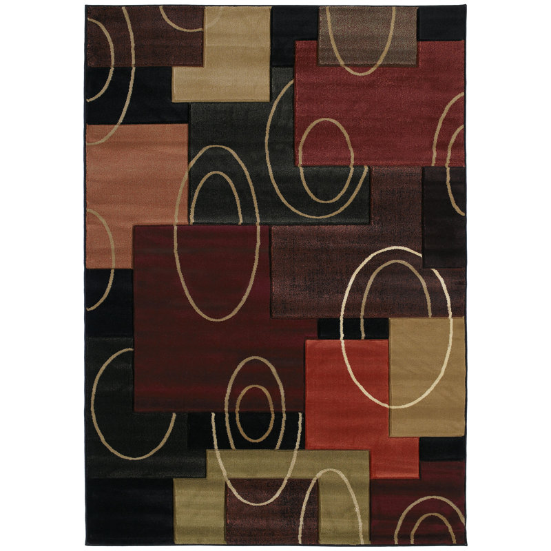 Carletta Abstract Indoor Rug, Rectangle 7'10" x 10'6"