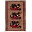 Tapis brun de guerre Largeros 2 pi 11 po x 4 pi 7 po